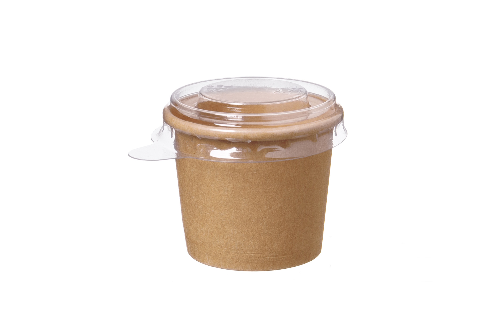 VEPATIM 50 Dressingbecher Aus Karton Mit Deckel – 30 Ml, Ø44 Mm, PLA-beschichtet, Kompostierbar
